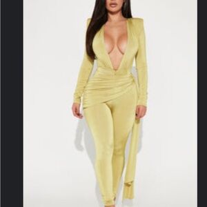 Elegant Yellow Jumpsuit